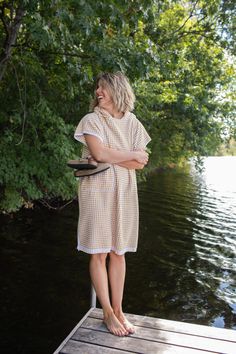 Extremely comfortable 100% cotton changing poncho. Perfect for the lake, beach, pool, river, sauna, or just lounging around the house. Pocket and hoodie. Oversized so you can change in and out of your swim suit while staying covered up the whole time. Cotton Summer Poncho For Loungewear, Cotton Short Sleeve Summer Poncho, Short Sleeve Cotton Poncho For Summer, Women Beach Wear, Changing Robe, Surf House, Lake Beach, Women Beach, Women's Cover Up