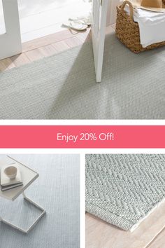 the rugs are on sale for only $ 20 each and they're up to 40 % off