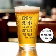 a pint glass that says i can't be held responsible for what my face does when you talk