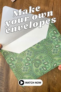 Need a quick and creative way to make your own cute envelopes? 🎨💌 Learn how to craft unique and stylish envelopes in less than five minutes! Perfect for gifts, cards, and personal notes. Watch now for this easy DIY tutorial!