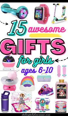 Best gift guide for girls and gift ideas for girls this Christmas ages 6-10 on Amazon Girls Xmas Gifts, Girls Gift Guide, Birthday Presents For Girls, Non Toy Gifts, Cool Gift Ideas, Top Christmas Gifts, Presents For Girls, 3 Girls, Old Christmas