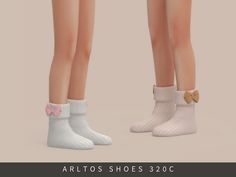 The Sims Resource - Socks with bows Child Sims 4 Children, The Sims Resource, Sims Resource, The Sims, Socks