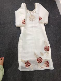 Searching for a white salwar suit for kids? Look no further! This beautifully crafted suit is perfect for your child's Punjabi weddings or celebrations. The set includes a stylish Kurta, matching Salwar, and Dupatta, all designed with care. Available in a ready-to-wear size, this outfit will make your child stand out in any festive gathering. Don't miss the chance to dress them in comfort and elegance - order now and make their special day even brighter! The White Salwar suit for kids is ready! White Punjabi Suits For Women, Suit Designs Punjabi Style, Off White Salwar Suit, Salwar Embroidery, Dresses Punjabi, White Salwar Suit, White Salwar, Punjabi Weddings, Stylish Kurta