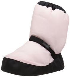 a pair of pink and black snow boots