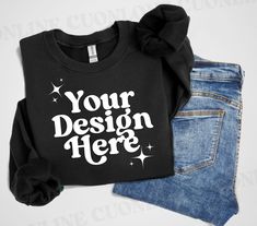 showcase your sweatshirt designs with our folded black Gildan 18000 model mockup photo!   ✨Details✨ This is a digital download ONLY This image is for the Gildan 18000 Sweatshirt ✨Download Includes✨ 1 high-resolution JPG free of watermark and branding. ✨Notes✨ THIS IS A DIGITAL PRODUCT, NO physical item will be delivered Once the payment is cleared through Etsy you will receive an email with the download link. You can also download it from the Profile Purchases via Etsy. ✨Terms of Use ✨ THE FOLLOWING PERMISSIONS ARE HEREBY GRANTED TO THE LICENSEE: - You may place your graphic or logo onto the image. - You may crop or rotate the image as needed. - Personal and commercial use is permitted. THE FOLLOWING ACTIONS ARE STRICTLY PROHIBITED - You do not have permission to resell this image. - You d Sweatshirt Mockup, Brown Flats, Black Sweatshirt, Limassol, Sweatshirt Designs, Your Design, Mock Up, Real Photos, Flat Lay