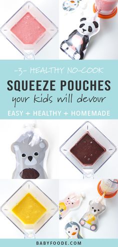 the instructions for how to make squeeze poaches with your kids will devour