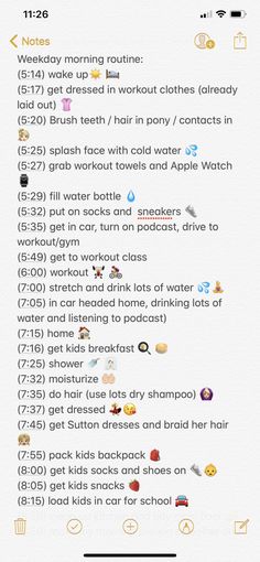 Wellness Wednesday: My Crazy Morning Routine in Detail | Cella Jane Weekday Morning Routine, Detailed Morning Routine, Morning Routine Notes Iphone, Morning Routine Time Schedule, 4:30 Am Morning Routine School, 8:30 Am Morning Routine, 4:30 Am Morning Routine, Morning Routine Notes, 4 Am Routine