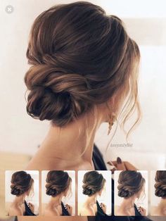 Wedding Updo For Wavy Hair, Bridesmades Hairstyles Updo, Wedding Hair Light Brown, Updos With Strapless Dress, Bridal Up Dos For Medium Hair, Wedding Messy Bun Hairstyles Tutorials, Wedding Officiant Outfit Female, Beach Wedding Updo Hairstyles, Bridal Hair Low Updo