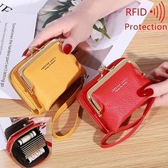 Category:Wallet; Embellishment:Zipper; Gender:Women's; Type:Credit Card Holder Wallet,Coin Purse; Occasion:Daily,Shopping; Material:PU Leather; Width:3; Height:8; Function:Durable,Lightweight,Waterproof; Pattern:Solid Color; Listing Date:09/14/2023; Production mode:External produce; Length:11 Purse Trends, Credit Card Holder Wallet, Short Wallet, Coin Wallet, Credit Card Wallet, Card Bag, Passport Cover, Leather Shops, Card Holder Wallet