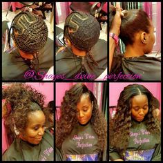 2 Part Flip Over Method Sew In  (817)714-8362 Arlington Tx Booking done online ONLY at: www.styleseat.com/shalandawilliams2 Flip Over Method Sew In Curly, Curly Flip Over Method Sew Ins, Flip Over Method Sew In, Braids And Sew In Hairstyles, Flip Over Sew In, Flip Over Method, Sew In Braid Pattern, Sew In Curls, Braiding Patterns