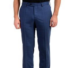 Hugo Boss Men's "T-Bryce" Tailored Blue 100% Wool Dress Pants Us 40r It 56 Product Details Retail Value: $245.00 This Is Authentic Hugo Boss Men's "T-Bryce" Tailored Blue 100% Wool Dress Pants Sku: Bb-2887 Model: 50412157 10208202 01 423 Country/Region Of Manufacture: Turkey Material: 100% Wool Measured Waist: 40" Rise: 10.75" Inseam: Unhemmed Leg Opening: 7.75" Tailored Blue Cotton Pants, Blue Tailored Cotton Pants, Slim Fit Straight Hem Blue Pants, Blue Slim Fit Bottoms With Straight Hem, Blue Straight Hem Bottoms For Business Casual, Blue Bottoms With Straight Hem For Business Casual, Tailored Blue Dress Pants With Straight Hem, Blue Slim Fit Pants With Pockets, Fitted Blue Pants With Straight Hem