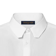 LOUIS VUITTON® - Embroidered Long-sleeved Cotton Shirt - Optical White L V Louis Vuitton, Louis Vuitton Embroidery, Louis Vuttion Shirts, Louis Vuitton Tee Shirt, Louis Vuitton Tshirt Men, Louis Vuitton Mens Shirts White, Dior Long Sleeve Shirt, Slouchy Bag, Louis Vuitton Official Website