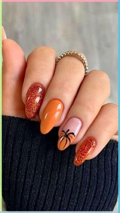 Embrace the quintessential fall flavor with pumpkin spice-inspired nails! A warm orange base with subtle gold flecks or a pumpkin-inspired nail art design can add a festive touch. You can even incorporate small leaf patterns or tiny pumpkin designs to make your manicure more whimsical.
#FallNails2024 #CuteNailDesigns #AutumnNailArt #LovelyNails #NailTrends2024 #CozyFallNails #cutefallnails #SeasonalNailArt Dark Color Nail Ideas, Late Fall Nails, November Nail Art, November Nails Colors, November Nails Fall, Nails Pumpkin, Spice Nails, November Nail, November Nail Designs