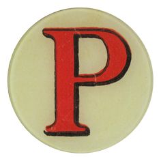 John Derian Table Top Red Letter Plate P Aesthetic Letter, Letter P Aesthetic, Digital Ephemera, Scrapbook Letters, Family Tattoo, Vintage Png, Aesthetic Letters, New York Studio, John Derian