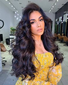 Here's your mid-week hair inspiration ✨ Mega babe @maria_perezxox looking effortlessly glam 😍 hair styled by @natalieannehair using #ghdplatinumplus 🥰👌 #ghd #ghdhairpro #hairgoals #hairinspo #longhair #tousledtresses #tousledwaves #hairenvy #brunettehair Maria Perez, Cute Brunette, Tousled Waves, Voluminous Curls, Glam Hair, Fresh Hair, Human Hair Lace Wigs, Hair Envy