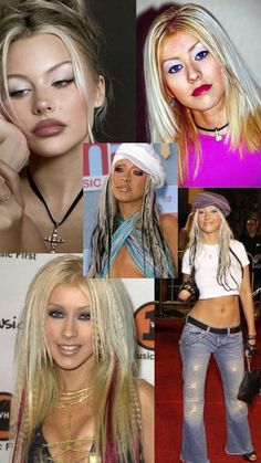 many different pictures of women with blonde hair