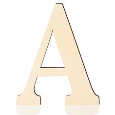 a wooden letter cut out into the shape of a