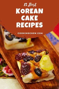 korean cake recipe with text overlay that reads 13 best korean cake recipes