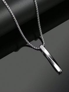 1pc Unisex Titanium Steel Personality Spiral Twist Pendant Necklace, Trendy Korean Style Minimalist Spiral Necklace, Simple Hiphop Style Bracelet Accessory For Men/Women/Couples Silver Fashionable,Hip-hop   Stainless Steel     Men Fashion Jewelry, size features are:Bust: ,Length: ,Sleeve Length: Korean Style Minimalist, Hiphop Style, Spiral Necklace, Necklace Trendy, Casual Necklaces, Hand Necklace, Estilo Hip Hop, Necklace Simple, Body Piercing Jewelry