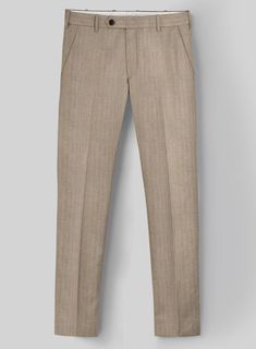 Cultivate a distinct presence with our Hardy Minnis Dark Beige Herringbone Wool Pants. Painstakingly fashioned from pure wool fabric, it ensures comfort and coziness. These pants showcase a rich dark beige hue and a timeless wide herringbone pattern, its mesmerizing appeal unmatched, consistently taking the spotlight with its lasting charm and adaptability. Whether you're tying the knot or finalizing agreements, these pants ensure you captivate attention and make an indelible mark in any circumstance.  The "Enterprise" collection by Hardy Minnis, crafted from Huddersfield's rich textile heritage, offers luxurious Super 100s fabric weighing 210gsm. Ideal for suits and formal wear, this collection combines traditional and modern designs, ensuring smooth handling and year-round wearability. E Tying The Knot, Dark Beige, Wool Pants, Wool Suit, Herringbone Pattern, Suit Shop, Double Breasted Suit, Wool Fabric, Fabric Samples