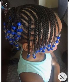 Braids With Beads Styles, Popular Braided Hairstyles, Lil Girl Hairstyles Braids, Girls Cornrow Hairstyles, Braids And Beads, Hair Doos, Future Hairstyles, Black Kids Braids Hairstyles