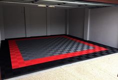 Looking for inspiration for your garage remodel? Here are 30 of my favorite garage floor tile ideas to get you started. These garage floor designs range from subtle to bold. They're everything you need to make your garage the envy of your neighborhood! Vinyl Garage Flooring, Plastic Floor Tiles, Garage Boden, Bike Fit, Deck Flooring