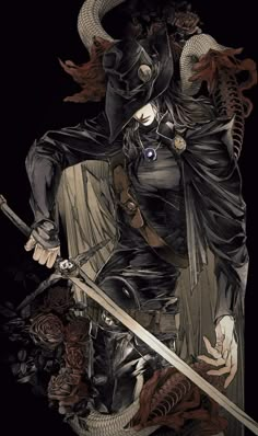 Vampire Hunter D Bloodlust, Yoshitaka Amano, Vampire Hunter D, Images D'art, Dark Souls Art, Vampire Hunter, Bloodborne, Soul Art