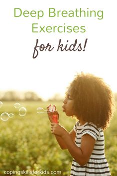 Deep Breathing Exercises for Kids — Coping Skills for Kids Breathing Exercises For Kids, Coping Skills For Kids, Kids Coping Skills, School Counselor Resources, Exercises For Kids, Skills For Kids, Counseling Lessons, Deep Breathing, Counseling Activities