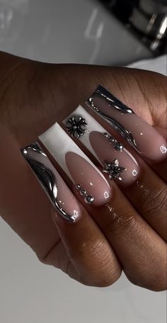 Long Nail Inspo Baddie Summer, Cut Nails, Long Acrylic Nail Designs, Colored Acrylic, Baddie Nails, Short Square Acrylic Nails, Long Acrylic Nails Coffin