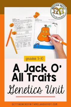 a jack o'lanterns themed unit for students to practice their handwriting and writing skills