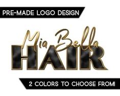 the logo for mr bel hair is shown in black and gold letters, with an image of