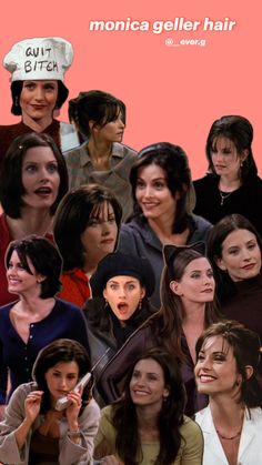 the many faces of monica geller hair