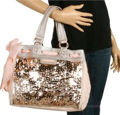 I LOVE this Juicy Couture purse Juicy Daydreamer, Mcm Purse, Juicy Couture Purse, Sequin Bag, Mk Handbags, Mk Bags, Handbag Heaven, Burberry Handbags, Cute Purses