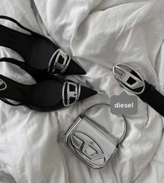 Diesel Heels, Diesel Bag, Fancy Bags, Festival Looks, Mode Inspo, Mode Inspiration, Black And Silver, Fashion Killa, Scandinavian Style