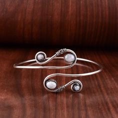 Silver Spiral Bohemian Bracelets, Festival Armband, Silver Arm Cuff, Bali Design, Festival Bracelets, Arm Jewelry, Bohemian Festival, Arm Cuff, Wire Wrapped Rings