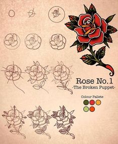 rose no 1 the broken puppetr coloring book by color pallete, paperback