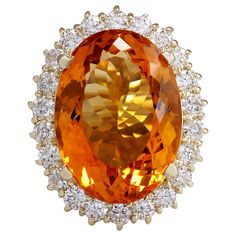 17.91 Carat Natural Citrine 14 Karat Yellow Gold Diamond Ring Stamped: 14K Yellow Gold Total Ring Weight: 7.2 Grams Total Natural Citrine Weight is 16.26 Carat (Measures: 20.00x15.00 mm) Color: Yellow Total Natural Diamond Weight is 1.65 Carat Color: F-G, Clarity: VS2-SI1 Face Measures: 25.50x20.60 mm Sku: [703010W] Yellow Gold Cocktail Ring, Gemstone Art, Citrine Jewelry, Yellow Gold Diamond Ring, Yellow Gemstones, Gold Cocktail Ring, Gold Cocktail, Yellow Citrine, Gold Diamond Ring