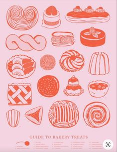 an illustrated guide to bakery treats