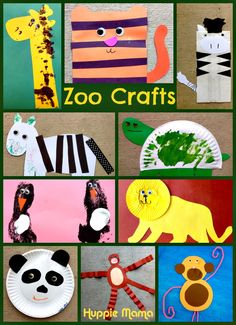 paper plate zoo crafts for kids to make