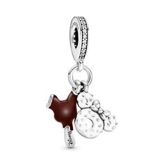 Mickey Mouse Ice Cream and Donut Dangle Charm by Pandora | Disney Store Charms Disney, New Pandora Charms, Pandora Charms Disney, Bracelet Inspiration, Mickey Balloons, Charms Pandora, Food Charms, Wedding Types, Disney Charms