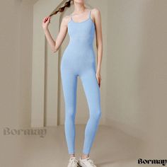 Ladies' Yoga Outfit with Seamless Design and Supportive Cupping Fitness Wear Women, Blue One Piece, Comfortable Bras, Support Bras, Active Wear Outfits, Athletic Apparel, Yoga Wear, Womens Bodysuit, Gym Wear