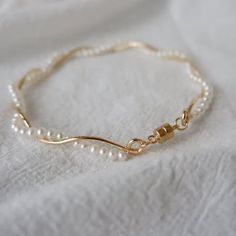 Twisted Pearl Wrap Bracelet – Luxandluxy Beautiful Bracelets, Gold Plated Bangles, Jewelry Lookbook, The Wire, Pearl Shell, Girly Jewelry, Ring Bracelet, Iphone Phone Cases, Beautiful Bracelet