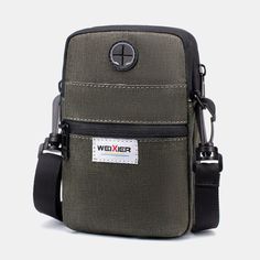 Men Small Phone Bag Crosbody Bag Waist Bag Shoulder Bag Details: Material Ployester Color Blue,Black, Gray, Green Weight 200g Length 12cm(4.72") Height 18cm(7.09") Pattern Solid Cousure Zipper Structure Main Compartment, Inner Slot Pocket, Package include: 1*Bag Disclaimer: About Size: Size may be 2 cm/1 inch inaccuracy due to hand measure.These measurements are meant as a guide to help you select the correct size. Please take your own measurementsand choose your size accordingly. We can not acc Small Phone, Travel Crossbody, Pocket Handbag, Man Purse, Sling Pack, Shoulder Sling, Messenger Bag Men, Business Bag, Mobile Phone Bag