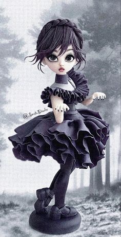 Big Eyes Art, 4 By 4, Halloween Artwork, Toyota 4, 8k Wallpaper, Gothic Dolls, Fondant Figures, Polymer Clay Dolls, Clay Dolls