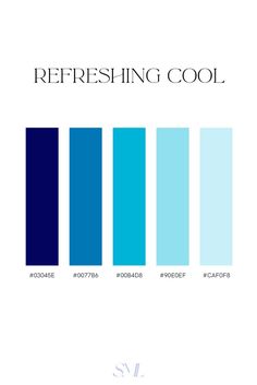 the color scheme for refreshing cool