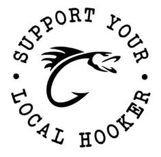 the logo for support your local hockey team, which is black and white with an eagle on it