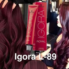 Pelo Color Borgoña, Red Hair Outfits, Igora Vibrance, Shades Of Red Hair, Hair Color Formulas, Ball Hairstyles, Different Hair Colors, Hairstyles For Layered Hair, Haircut And Color