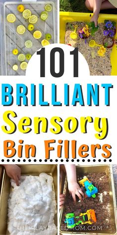 10 brilliant sensory bin fillers for kids to play with in the sand and water