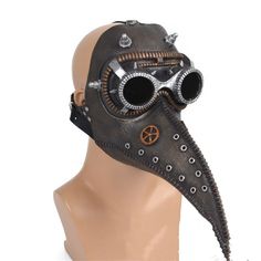 Welcome to this Halloween Steampunk Masquerade Party Half Face Mask. If you're looking for a stylish and unique way to add a touch of steampunk, gothic and industrial style to your costume then this is the perfect mask for you. It features a vintage, Victorian-style design with a half-face mask cutout and intricate Victorian and Renaissance-inspired detailing that will help you stand out in any crowd.So if you want to give your costume an extra special touch this Halloween, grab a Steampunk Masq Gothic Halloween Cosplay Mask, Steampunk Masquerade Mask For Carnival Cosplay, Steampunk Halloween Cosplay Costume Accessories, Post-apocalyptic Halloween Masks And Prosthetics, Adjustable Steampunk Masks And Prosthetics For Costumes, Gothic Masks And Prosthetics For Cosplay With Adjustable Fit, Steampunk Costume Accessories For Masquerade And Cosplay, Steampunk Costume Accessories For Halloween, Steampunk Adjustable Masks And Prosthetics For Festivals