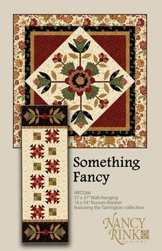 the cover of something fancy quilt book